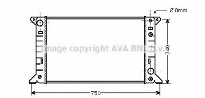 AVA QUALITY COOLING fd2083 -  Радиатор, охлаждение двигателя